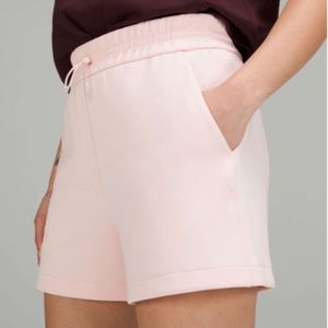 gently worn lululemon softstreme high rise strawberry milkshake 4" short